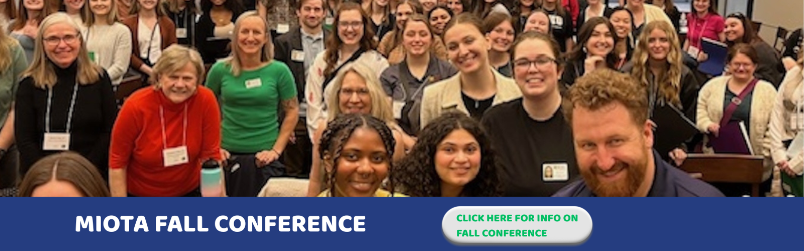 Alt Text: Large group picture at MiOTA conference.